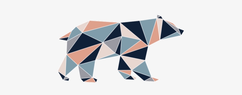 [w A N D E R E R] - Geometric Polar Bear Png, transparent png #222066