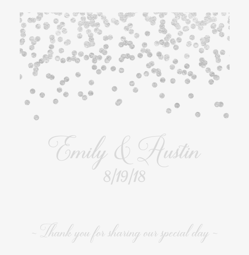 Silver Confetti - Many Kisses Are In The Jar Free Printable, transparent png #222218