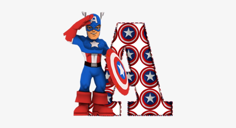 Alphabet Captain America - Letras Del Capitan America, transparent png #222220