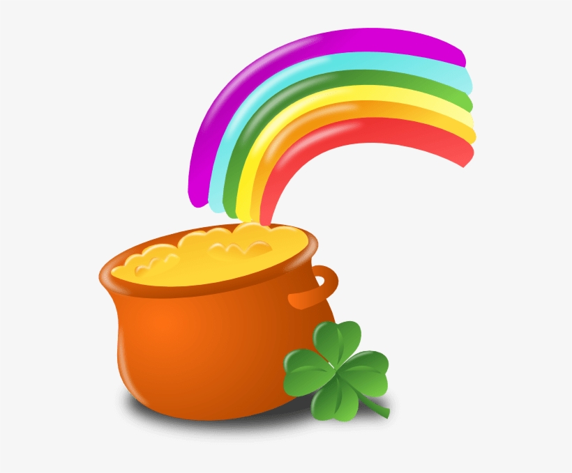 St Patrick's Day Pot Of Gold - St Patricks Day Png, transparent png #222286