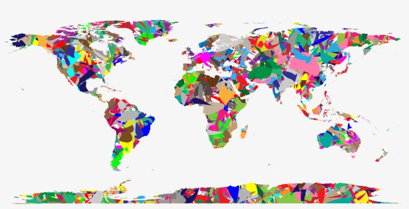 This Free Icons Png Design Of Modern Art World Map, transparent png #222311