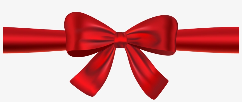 Red Ribbon Bow Png Transparent Image, transparent png #222507