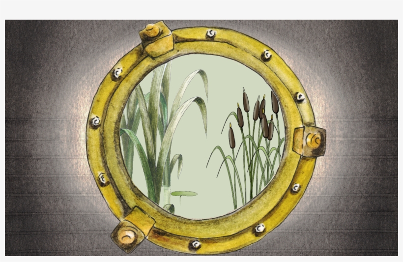 Murpworks Afloat Porthole Reeds Watercolour - Lifted Research Group, transparent png #222555