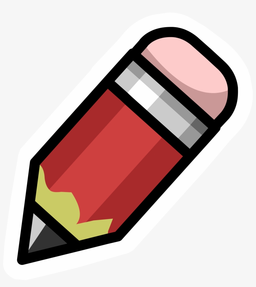 Pencil Pin - Png - Club Penguin Pencil, transparent png #222570