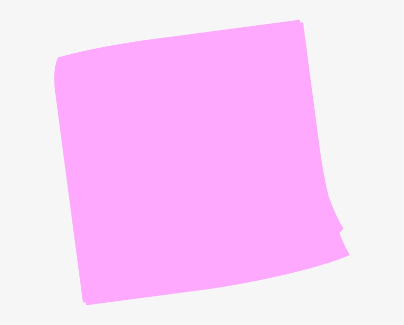 Post-it Clipart Pink - Pink Post It Note Png, transparent png #222575