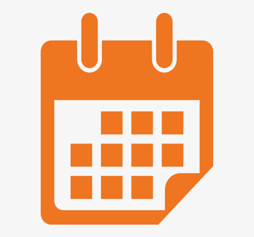 Blank Calendar Icon Png - Date Icon Png Orange, transparent png #222946