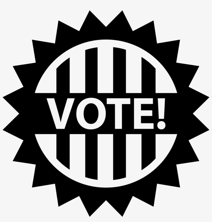 Png File - Black And White Vote Clip Art, transparent png #222989