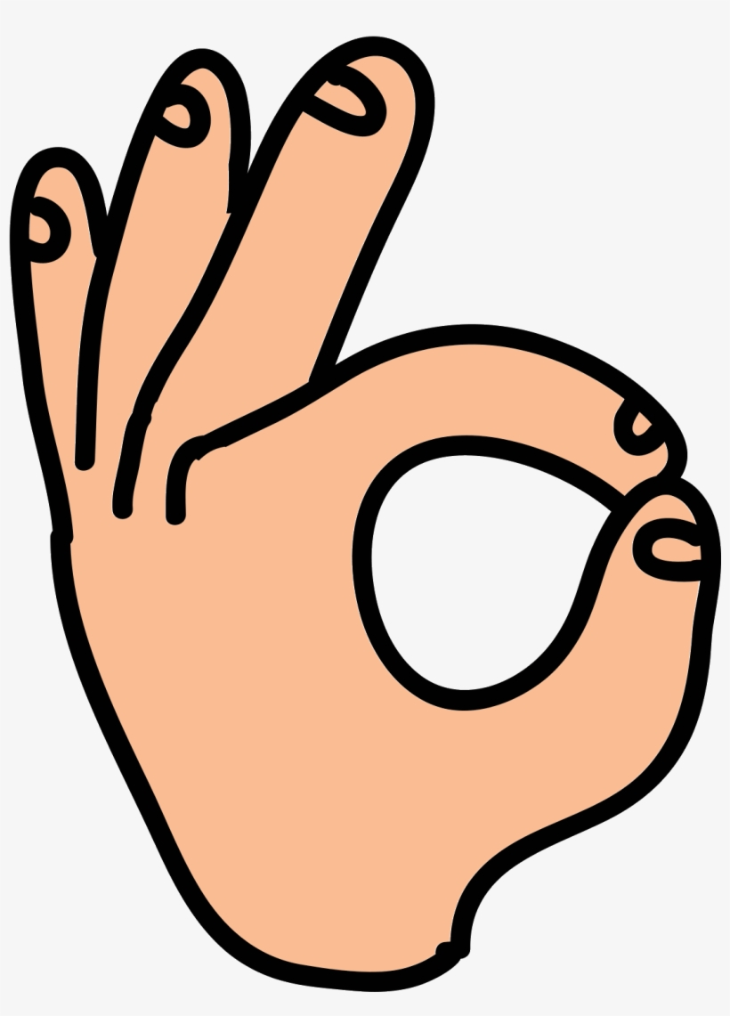 Main Ok Ícones Download Gratuito Em Png E Svg - Cartoon Hand, transparent png #223150