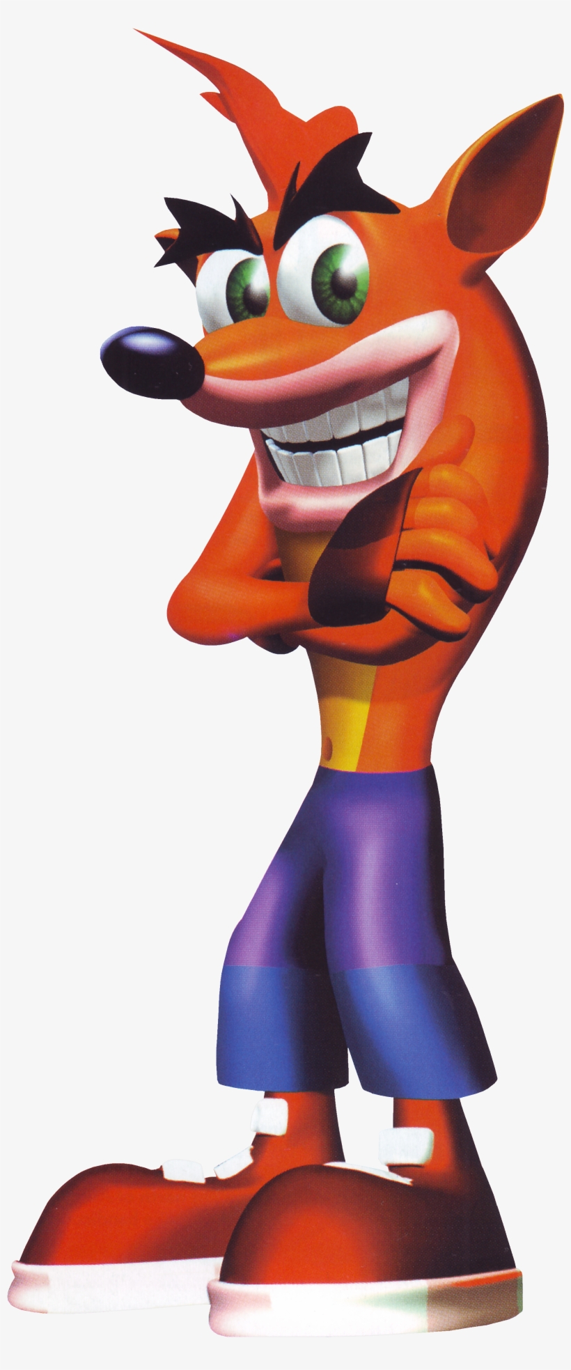 Crash Bandicoot Crash Bash Official Art Render Scan Free Transparent PNG Download PNGkey
