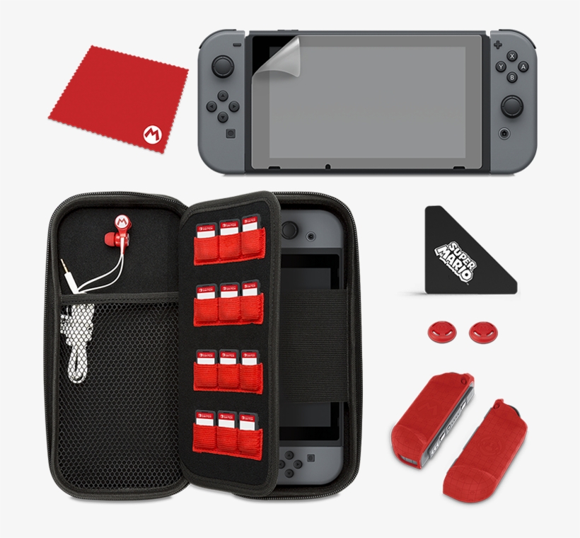 Starter Kit Mario " - Nintendo Switch Starter Kit, transparent png #223195