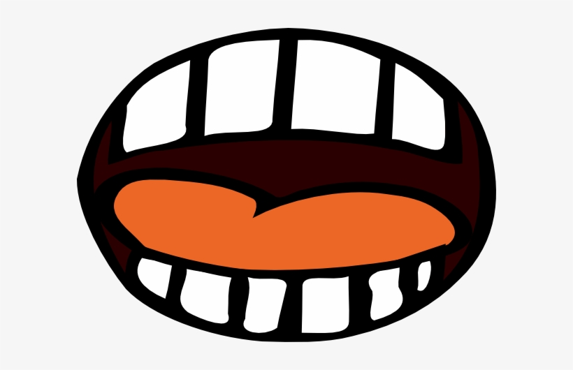 Cartoon Mouth Orange Tongue - Scared Mouth Clipart, transparent png #223300
