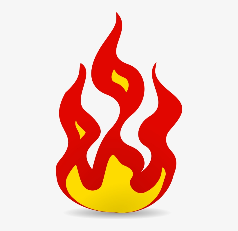 Racer Clipart Fire Flames - Clip Art On Fire, transparent png #223327