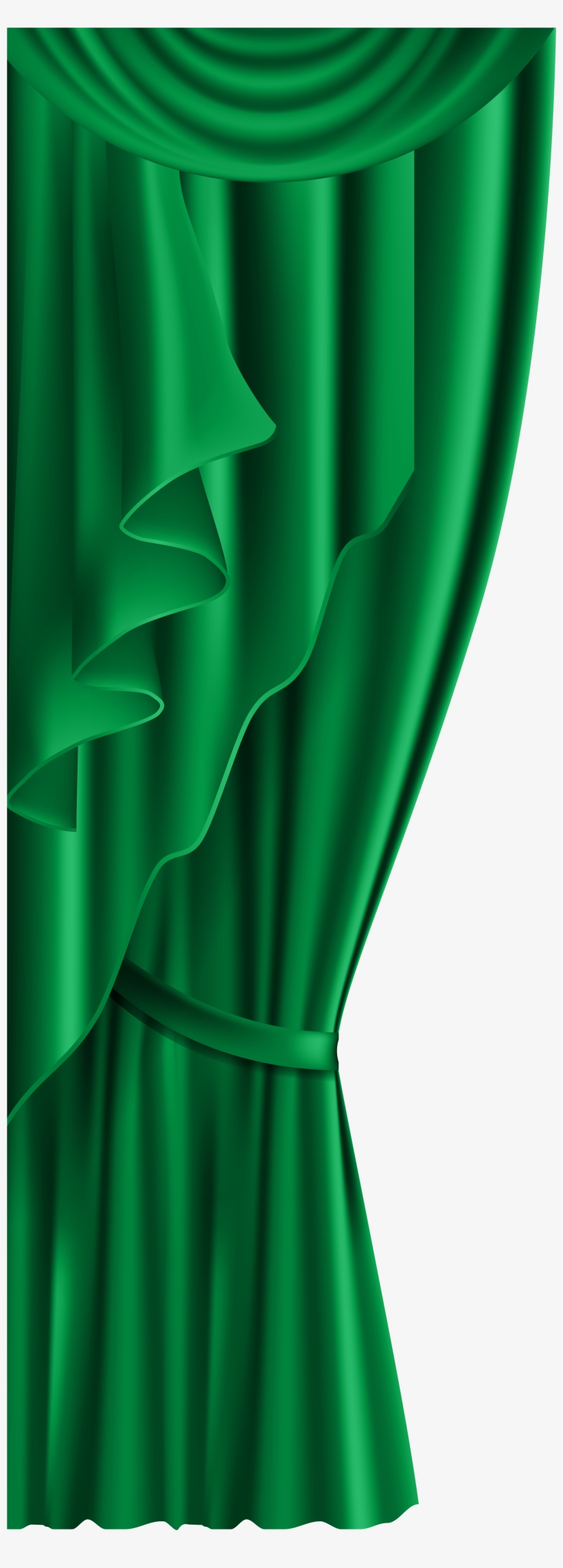 Png Freeuse Drawing Curtains Green - Curtain Green Png, transparent png #223571