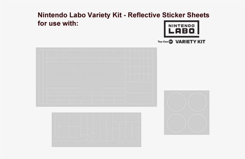 Labo - Toy-con 01 - Variety - Stickers - Reflective - Nintendo Labo Reflective Stickers, transparent png #223731