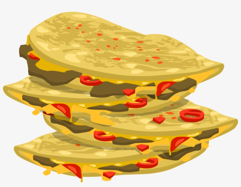 Quesadilla Mexican Cuisine Taco Cemita Enchilada - Mexican Food Clipart Png, transparent png #223733