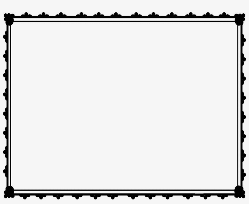 Download Borders Clipart Black And White - Certificate Border Black And ...
