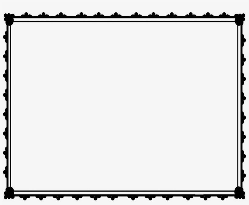 Download Borders Clipart Black And White - Certificate Border Black And White Png, transparent png #224005