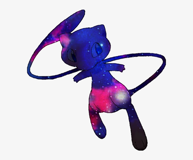 [art][oc] Cosmic Mew - Pokemon Silhouette Png, transparent png #224142