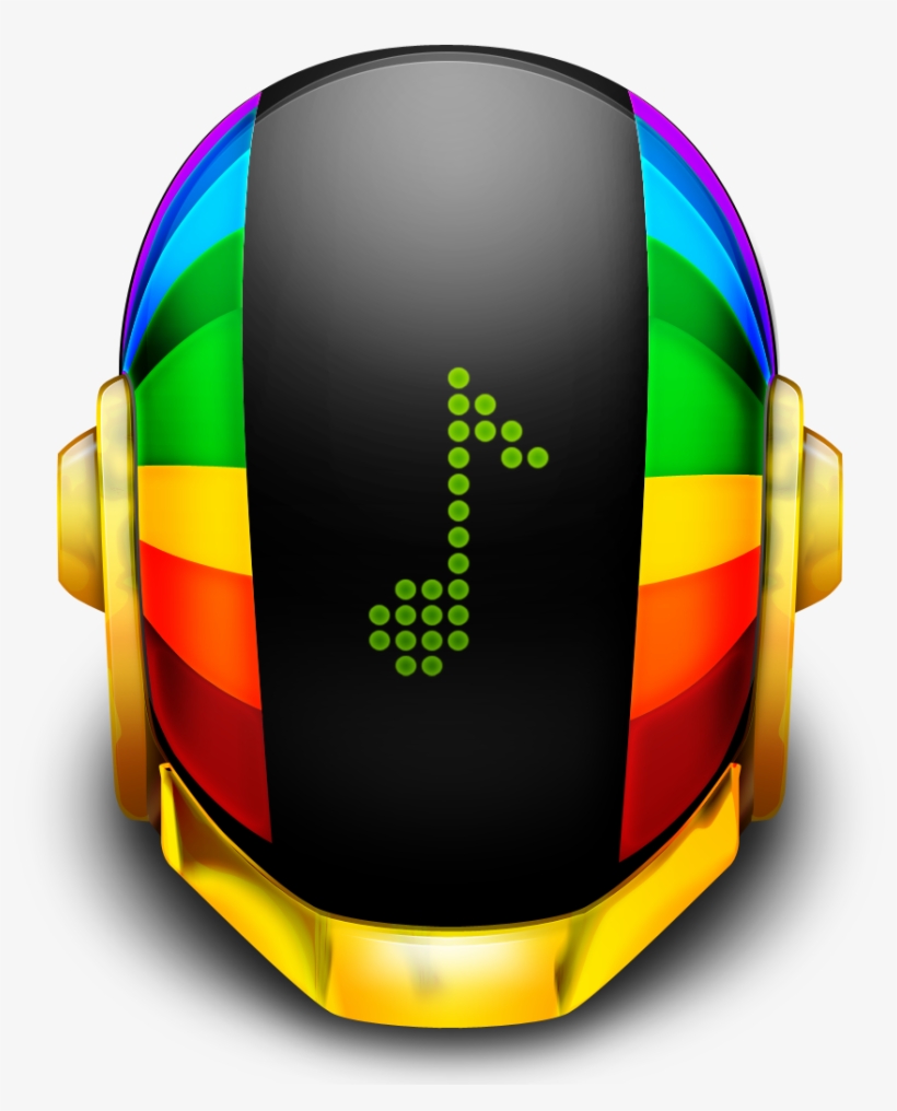 Download Png Ico Icns - Daft Punk Helmet Front, transparent png #224336