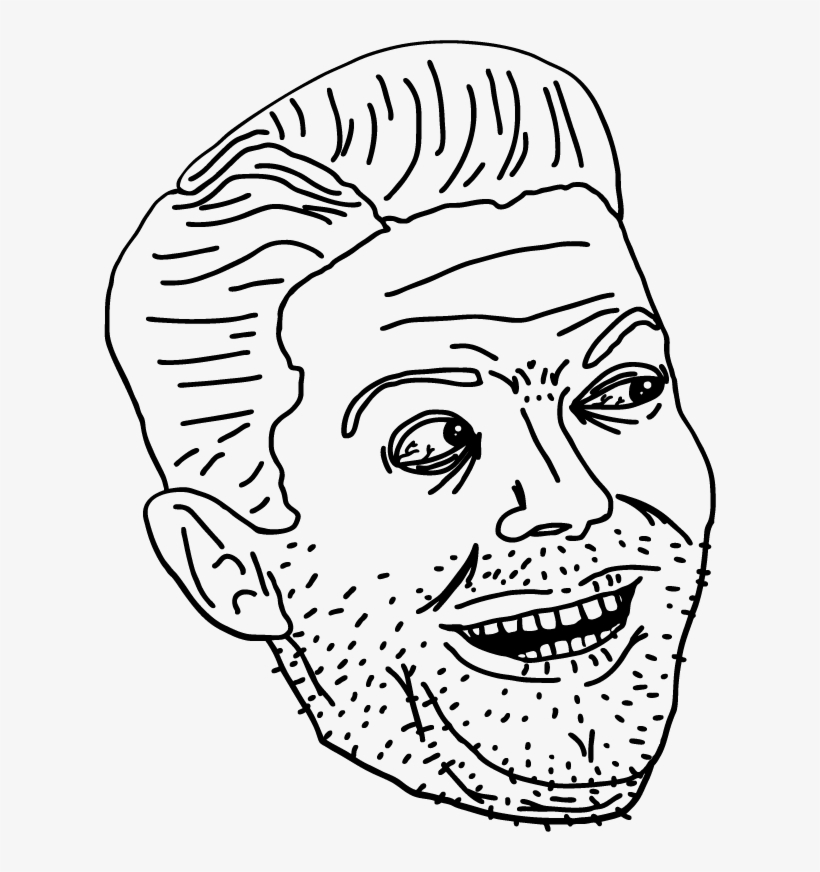 New Rage Face - Line Art, transparent png #224364