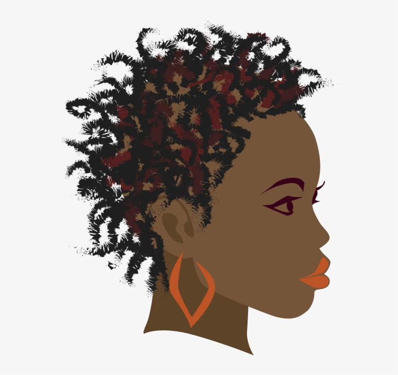 Africa Braid Black Girl Clip Art - Head Silhouette Silhouette Woman Png Face Braids, transparent png #224387