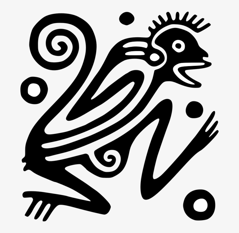Free Vector Ancient Mexico Motif Clip Art - Mexico Ancient Art, transparent png #224716