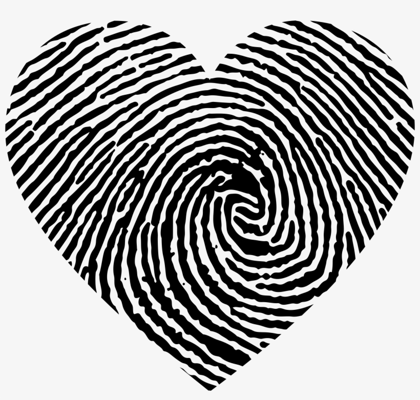 Png Freeuse Stock Fingerprint Drawing At Getdrawings - Fingerprint Heart, transparent png #224938