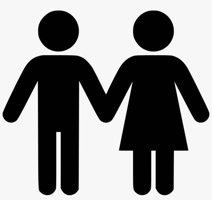 Couple Comments - Two People Holding Hands Clipart, transparent png #225303