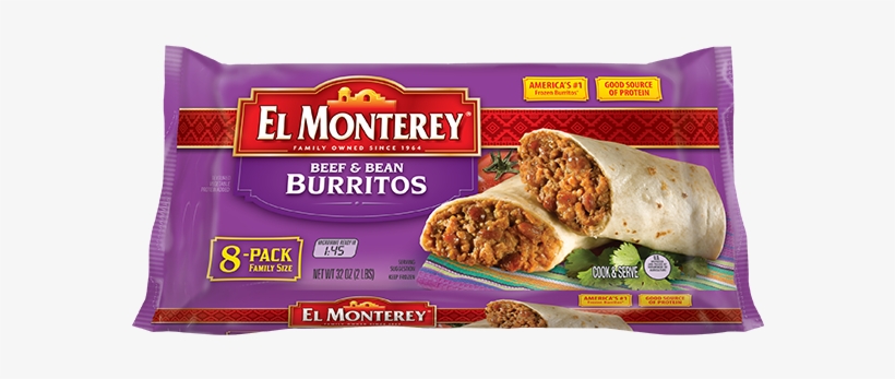 Beef & Bean Frozen Flour Burritos - Frozen Burritos, transparent png #225851