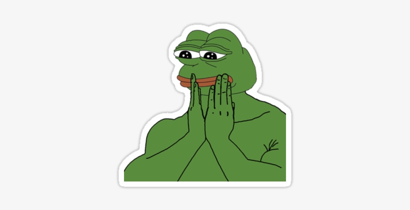 Links - Pepe The Frog Hands On Face, transparent png #225899