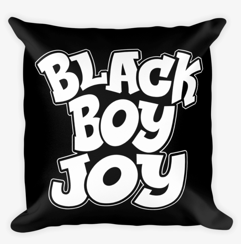 Chocolate Ancestor, Llc- Black Boy Joy Square Pillow - Cushion, transparent png #225920