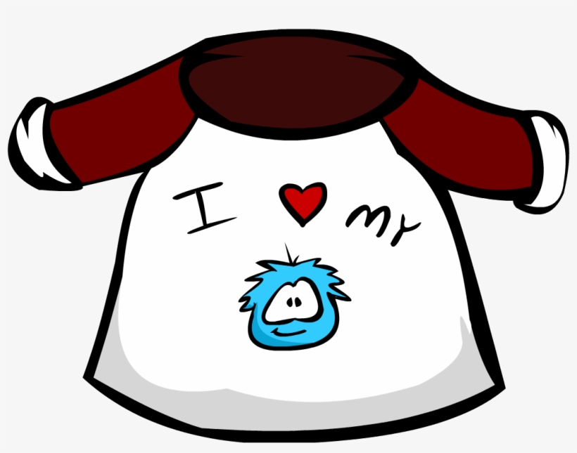 Old I Love My Puffle T-shirt - Love My Puffle Shirt, transparent png #226242