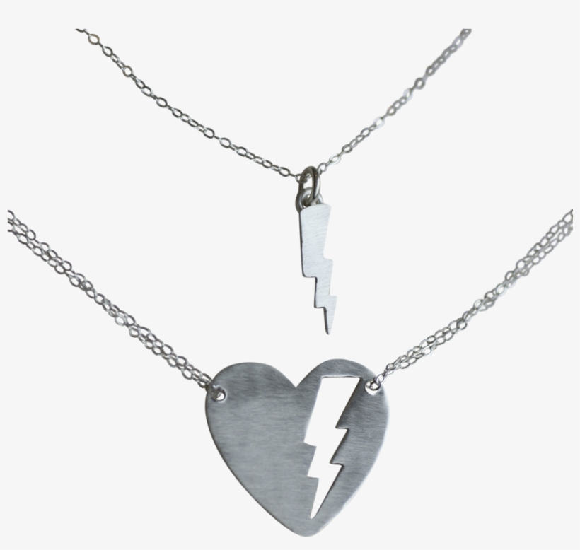 Fierce Heart Necklace With Lightning Bolt, transparent png #226572