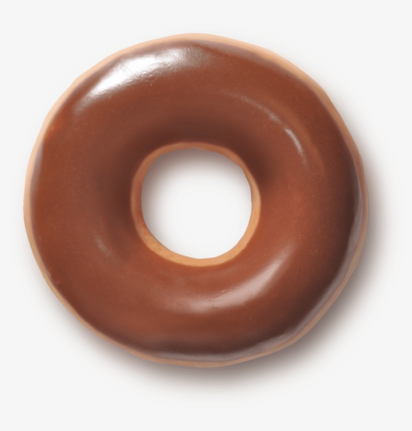 Dunkin Glazed Donut Pencil And In Color - Krispy Kreme Chocolate Doughnut, transparent png #226615