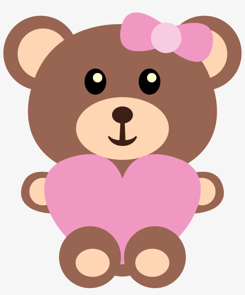 Pin By Pic Pic Festas On Urso - Girl Teddy Bear Clip Art, transparent png #226616