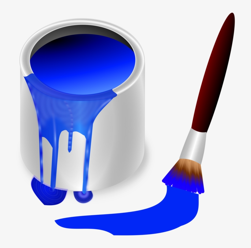 Computer Icons Paintbrush Blue Colored Pencil - Blue Color Clipart Png, transparent png #226748