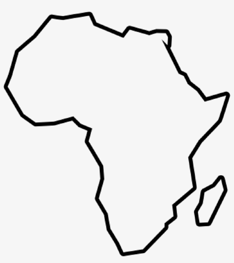 Outline Of Africa Png Vector Transparent Library Africa Outline Png