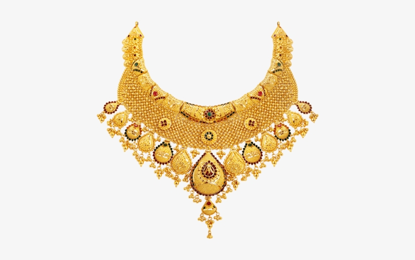 Gold Necklace Png - Kolkata Design Gold Jewellery, transparent png #226837