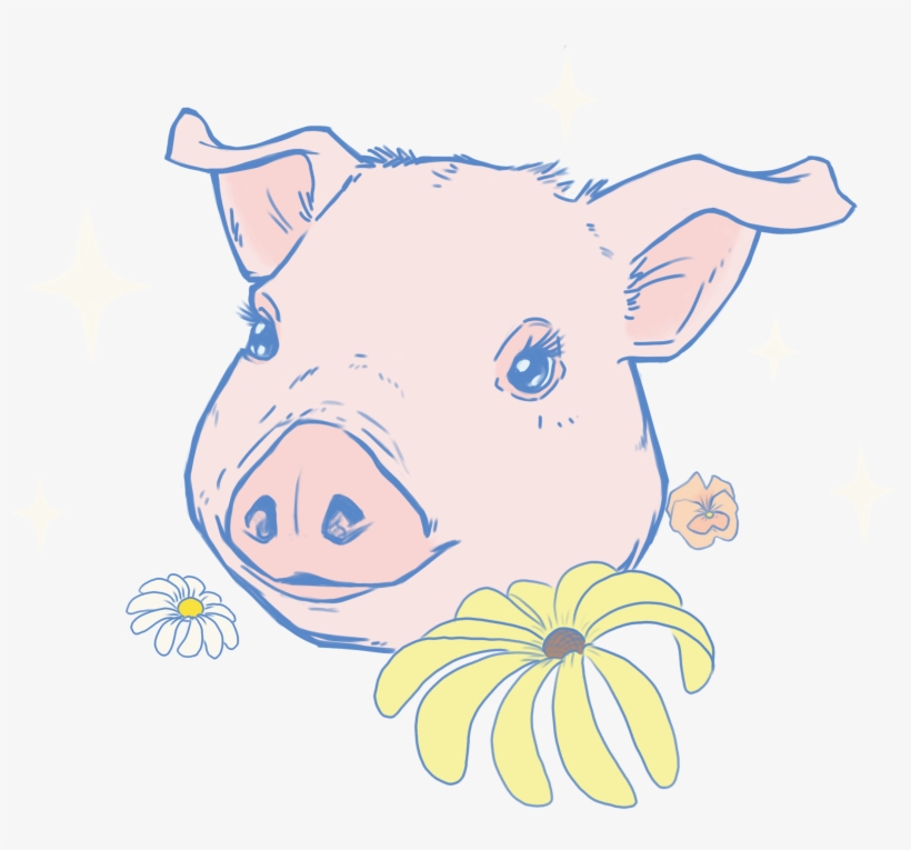 Pastel Pig - Domestic Pig, transparent png #227251