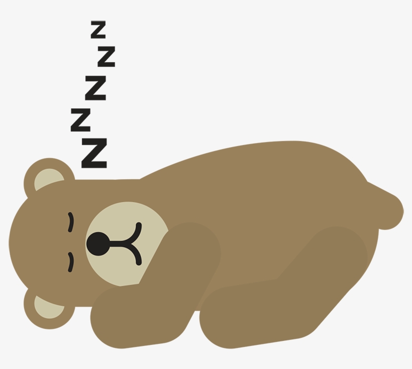 Bear - Sleeping Bear Emoji, transparent png #227387
