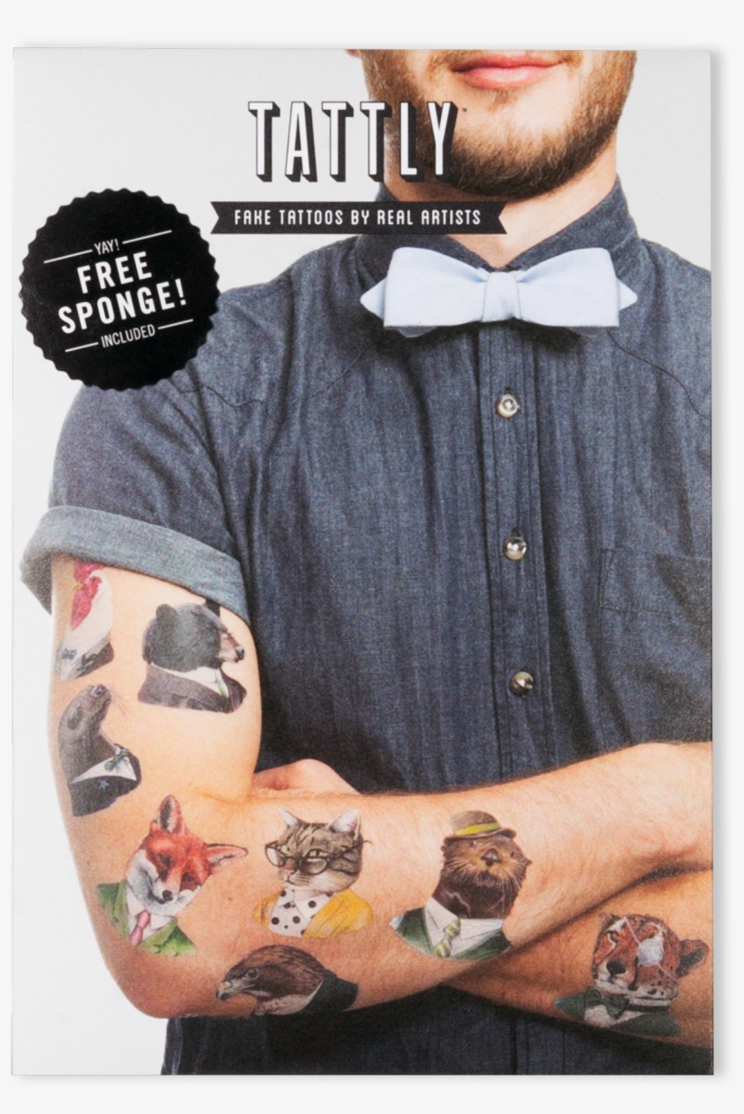 Animal Society Set - Tattly - Designy Temporary Tattoos The Animal Society, transparent png #227773