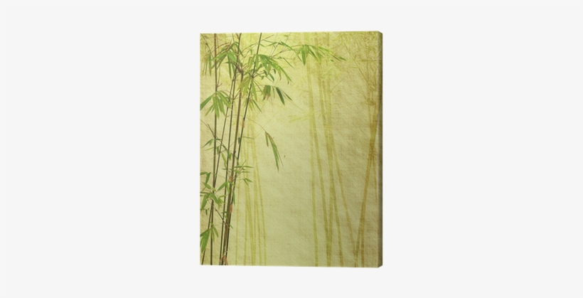 Bamboo On Old Grunge Antique Paper Texture - Sticker, transparent png #227820
