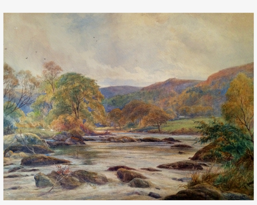 Charles Harmon Harrison 1842-1902 British Artist Landscape - Painting, transparent png #227898