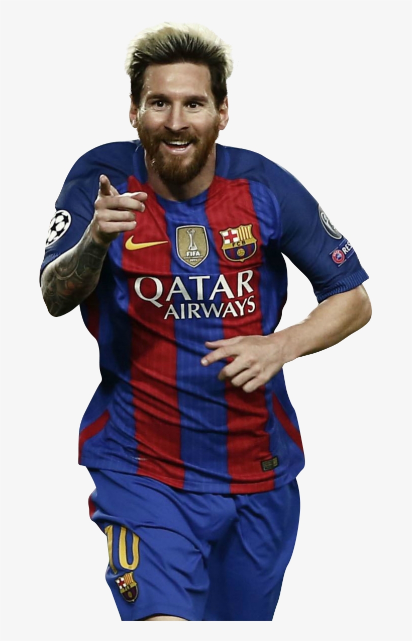 Lionel Messi Render - Barcelona Messi 2016 17, transparent png #228144