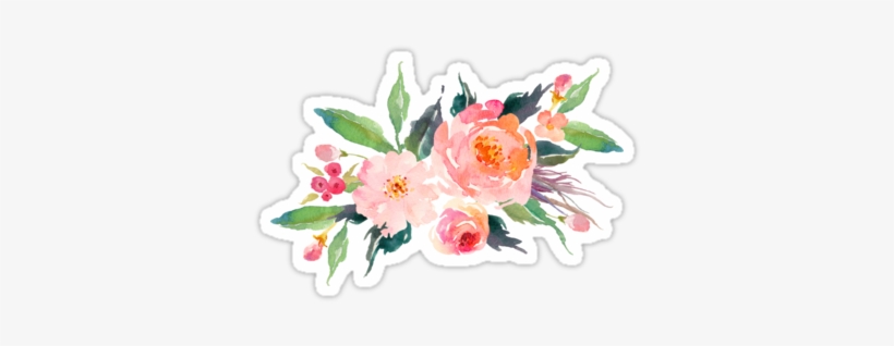 Picture Free Download Watercolor Flower Bouquet Sticker - Watercolor Floral Bouquet Png, transparent png #228315