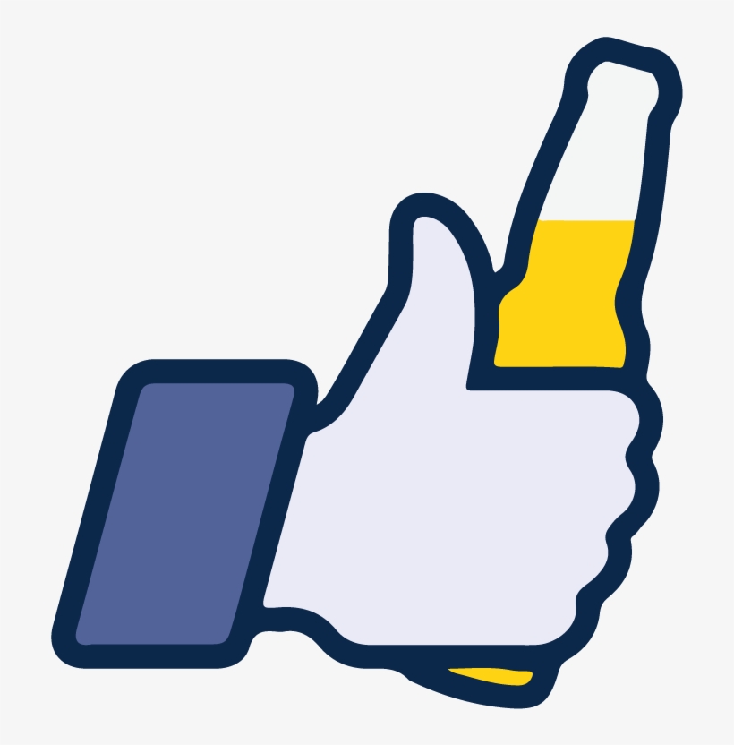 Facebook Like Beer Icon Vector Logo Thumbs Up - Like Logo, transparent png #228341