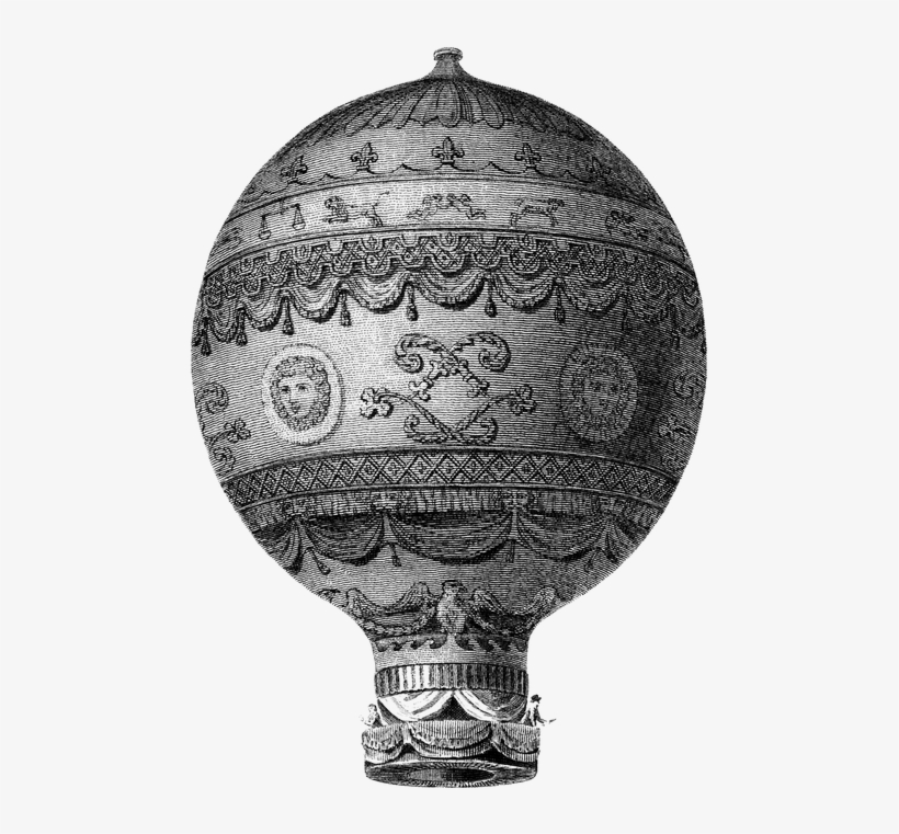 Vintage Hot Air Balloon Png - Hot Air Balloon Old, transparent png #228366