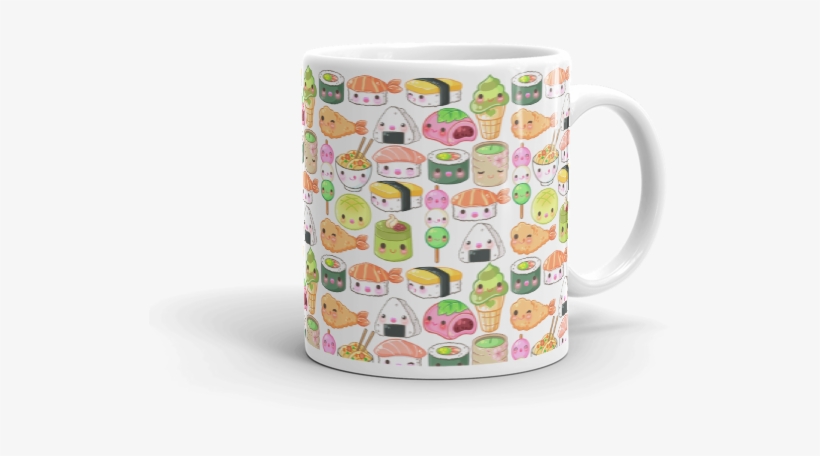 Japanese Foods Mug, Colorful Mug, Kawaii Mug, Sushi - Mug, transparent png #228536