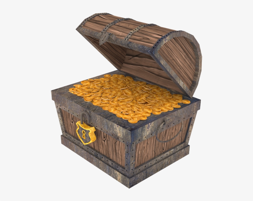 Svg Library Stock Empty Treasure Chest Clipart - Treasure, transparent png #228737