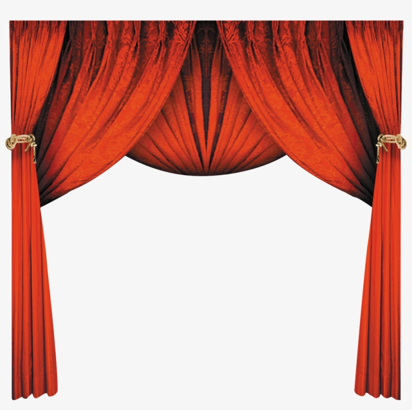This Photos Is Red Curtains About Red, Curtains, Upscale - 幕布 素材, transparent png #228954